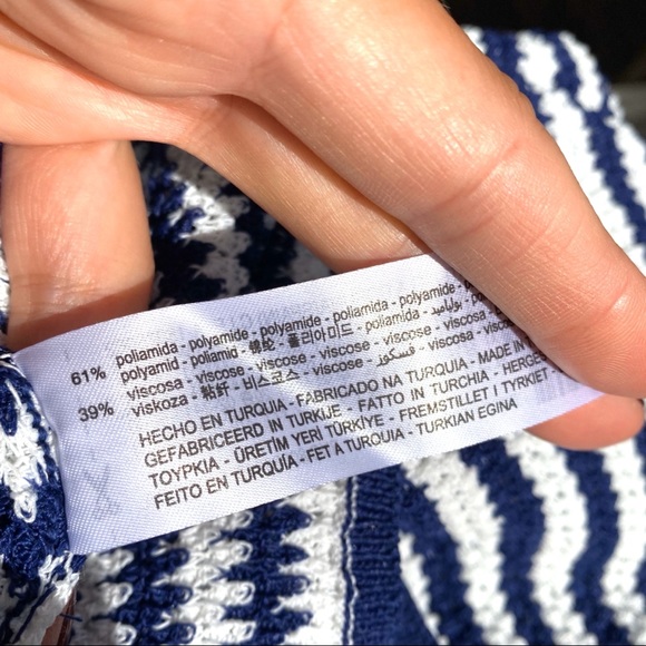 π ZARA DARK BLUE WHITE STRIPE MAXI DRESS/COVERUP! - Picture 11 of 13